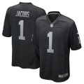 Nike Raiders #1 Josh Jacobs Black Youth 2019 NFL Draft First Round Pick Vapor Untouchable Limited Jersey