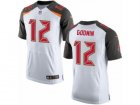 Mens Nike Tampa Bay Buccaneers #12 Chris Godwin Elite White NFL Jersey