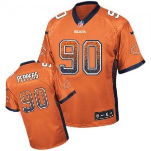 Nike Chicago Bears #90 Julius Peppers Orange Jersey(Elite Drift Fashion)