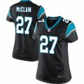 Women's Nike Carolina Panthers #27 Robert McClain Limited Black Team Color NFL Jersey