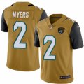 Mens Nike Jacksonville Jaguars #2 Jason Myers Limited Gold Rush NFL Jersey