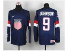 nhl jerseys USA #9 johnson blue[johnson](2014 world championship)