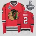 nhl jerseys chicago blackhawks #2 keith red[2013 stanley cup]