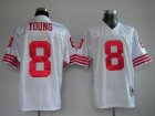 nfl san francisco 49ers #8 young m&n white
