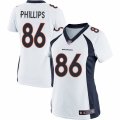 Women's Nike Denver Broncos #86 John Phillips Limited White NFL Jersey