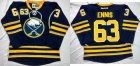 Buffalo Sabres #63 Tyler Ennis Navy Blue Home Stitched NHL Jersey
