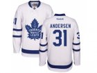 Mens Toronto Maple Leafs #31 Frederik Andersen White Away NHL Jersey