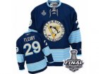 Mens Reebok Pittsburgh Penguins #29 Marc-Andre Fleury Premier Navy Blue Third Vintage 2017 Stanley Cup Final NHL Jersey