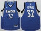 NBA Minnesota Timberwolves #32 Karl-Anthony Towns Blue Stitched Jerseys