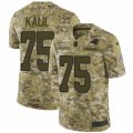 Mens Nike Carolina Panthers #75 Matt Kalil Limited Camo 2018 Salute to Service NFL Jersey