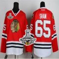 nhl jerseys chicago blackhawks #65 shaw red[2013 stanley cup champions]