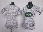 Nike Women New York Jets Blank FEM FAN Zebra Jerseys