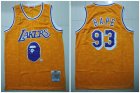 Lakers #93 Bape Yellow 1996-97 Hardwood Classics Jersey
