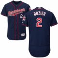 Men's Majestic Minnesota Twins #2 Brian Dozier Navy Blue Flexbase Authentic Collection MLB Jersey