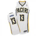 NBA Men Revolution 30 Indiana Pacers #13 Paul George White Stitched Jersey