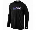 Nike Seattle Seahawks Logo Long Sleeve T-Shirt black