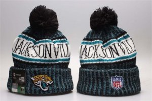 Jaguars 2018 NFL Sideline Teal Pom Knit Hat YP