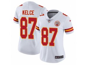 Women Nike Kansas City Chiefs #87 Travis Kelce Vapor Untouchable Limited White NFL Jersey