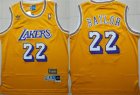 Lakers#22 Elgin Baylor Yellow Hardwood Classics Jersey