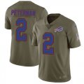 Nike Bills #2 Nathan Peterman Olive Salute To Service Limited Jersey