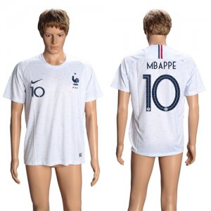 France 10 MBAPPE Away 2018 FIFA World Cup Thailand Soccer Jersey