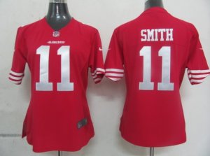 Women Nike nfl San Francisco 49ers #11 Smith Authentic red Jersey