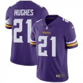 Nike Vikings #21 Mike Hughes Purple Vapor Untouchable Limited Jersey