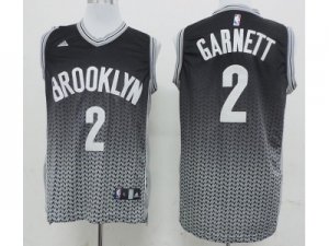 nba brooklyn nets #2 garnett black-grey[drift fashion]