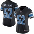 Women's Nike Detroit Lions #52 Antwione Williams Limited Black Rush NFL Jersey