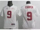 NCAA Youth Alabama Crimson Tide #9 Amari Cooper white College Football Jerseys