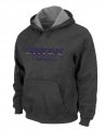 San Diego Charger Authentic font Pullover Hoodie D.Grey