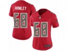 Women Nike Tampa Bay Buccaneers #68 Joe Hawley Limited Red Rush NFL Jersey