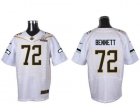 2016 Pro Bowl Nike Seattle Seahawks #72 Michael Bennett white jerseys(Elite)