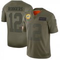 Nike Packers #12 Aaron Rodgers 2019 Olive Salute To Service Limited Jersey