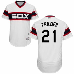 Men\'s Majestic Chicago White Sox #21 Todd Frazier White Flexbase Authentic Collection MLB Jersey