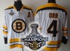 nhl boston bruins #4 orr white[2011 stanley cup champions]