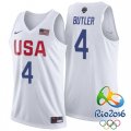 Jimmy Butler USA Dream Twelve Team #4 2016 Rio Olympics White Jersey