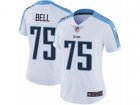 Women Nike Tennessee Titans #75 Byron Bell Vapor Untouchable Limited White NFL Jersey