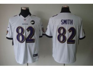 Nike Baltimore Ravens #82 Torrey Smith white jerseys[Limited Art Patch]