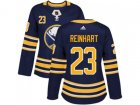Women Adidas Buffalo Sabres #23 Sam Reinhart Navy Blue Home Authentic Stitched NHL Jersey