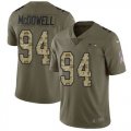 Nike Seahawks #94 Malik McDowell Olive Camo Salute To Service Limited Jersey