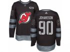 Men Adidas New Jersey Devils #90 Marcus Johansson Black 1917-2017 100th Anniversary Stitched NHL Jersey