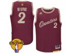 Mens Adidas Cleveland Cavaliers #2 Kyrie Irving Swingman Red 2015-16 Christmas Day 2017 The Finals Patch NBA Jersey