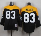 Mitchell And Ness 1967 Pittsburgh Steelers #83 Heath Miller Black Yelllow Throwback Men Stitched NFL Jersey