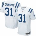 Mens Nike Indianapolis Colts #31 Antonio Cromartie Elite White NFL Jersey