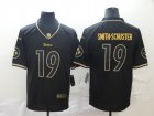 Nike Steelers #19 JuJu Smith-Schuster Black Gold Throwback Vapor Untouchable Limited