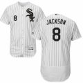 Men's Majestic Chicago White Sox #8 Bo Jackson White Black Flexbase Authentic Collection MLB Jersey