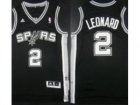 NBA San Antonio Spurs #2 Kawhi Leonard Black (Revolution 30 Swingman)