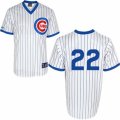 Mens Majestic Chicago Cubs #22 Jason Heyward Replica White 1988 Turn Back The Clock Cool Base MLB Jersey
