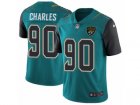 Mens Nike Jacksonville Jaguars #90 Stefan Charles Vapor Untouchable Limited Teal Green Team Color NFL Jersey